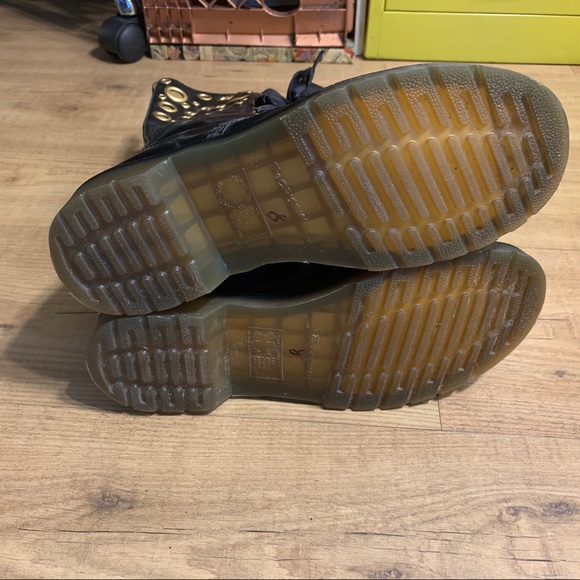 DR. MARTENS rare johari 12 eyelet tall ribbon boot - Picture 8 of 8